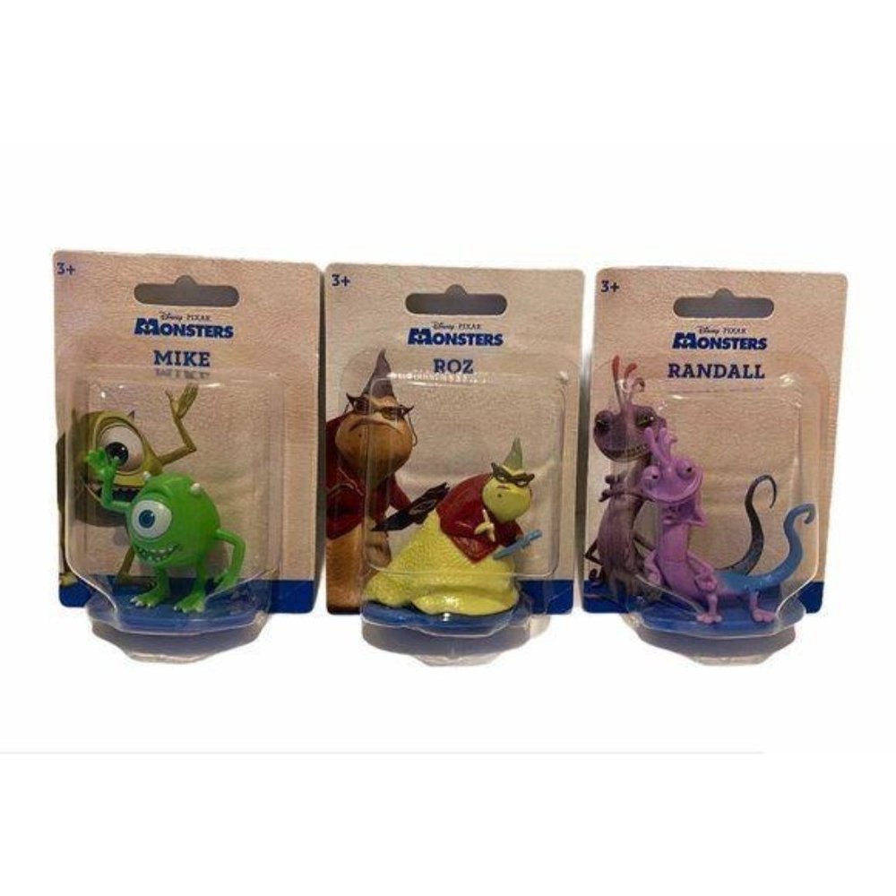 Disney Pixar Monsters Ink 3-piece Mike Roz Randall Character Figurines Set